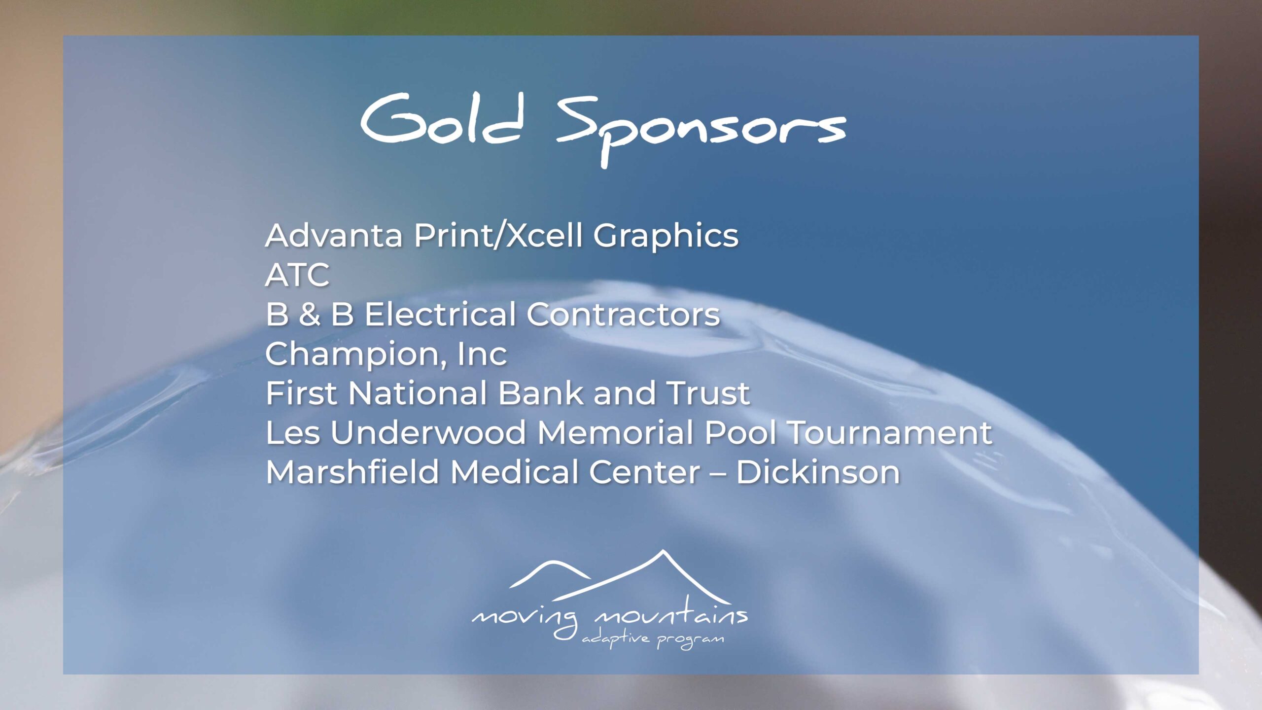 2023 Golf Outing Gold Sponsors