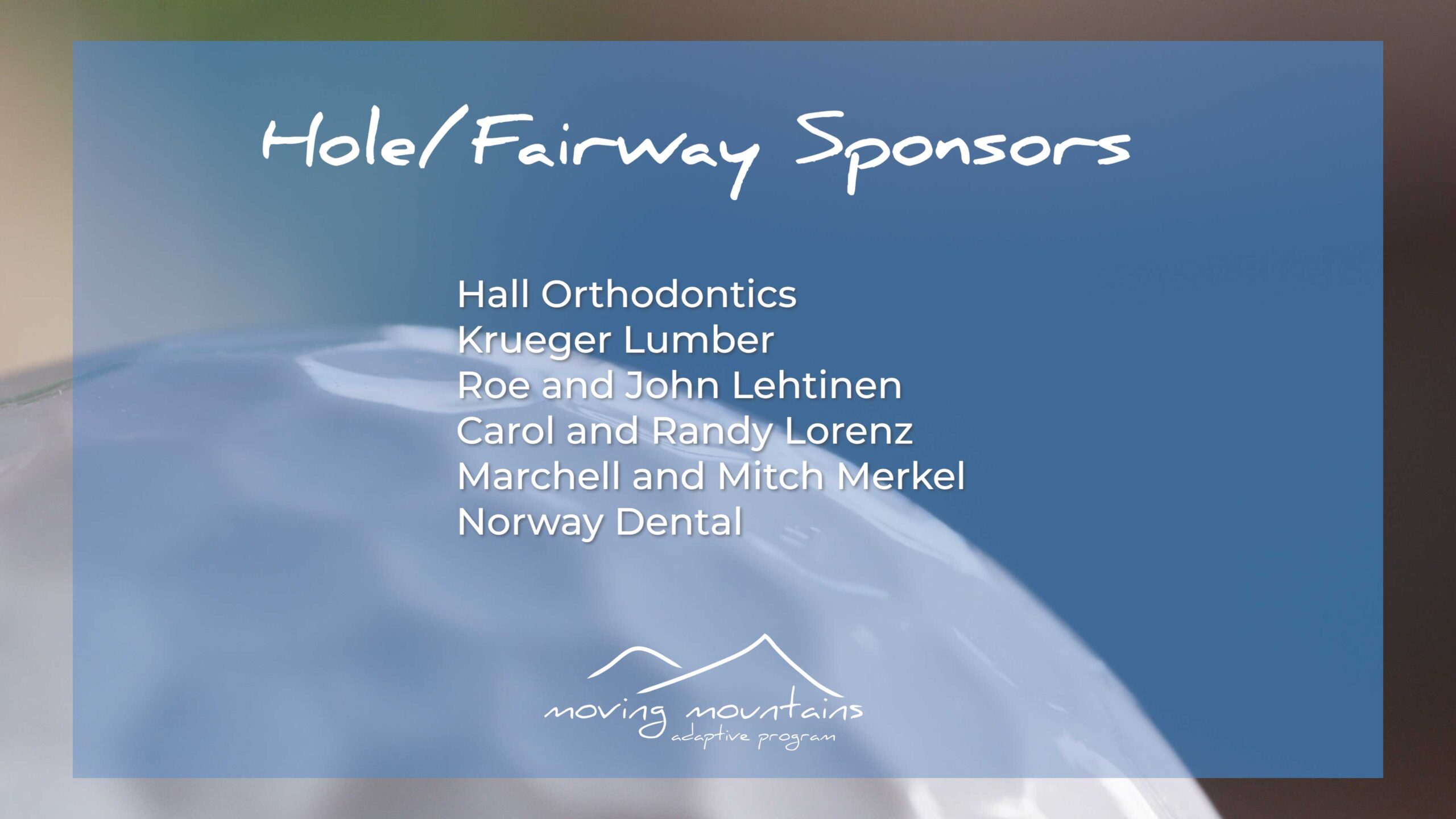 2023 Golf Outing Hole & Fairway Sponsors